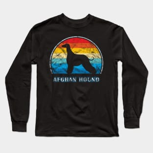 Afghan Hound Vintage Design Dog Long Sleeve T-Shirt